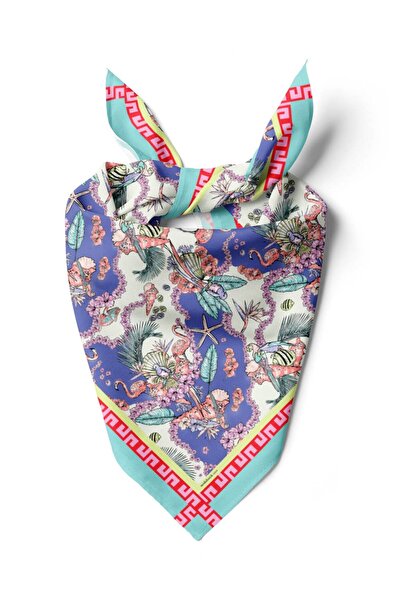 Modabutik Violla G107 MODERN DENİZ CANLILARI TASARIMLI BANDANA DG12418
