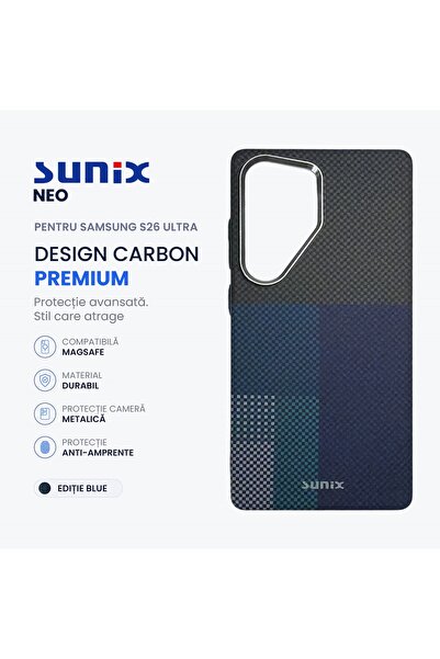 Sunix Husa Neo pentru Samsung S26 Ultra S948, Compatibila MagSafe, Design Car...
