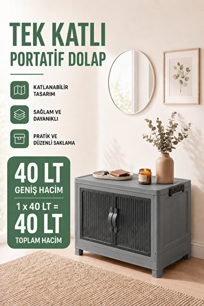 EVONİTA Single Portable Organizer Case with Lid “White & Gray” Multi-Purpose ...