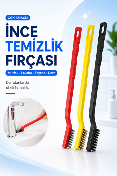 Fresh Moon Temizlik Fırçası Lavabo Mutfak Detaylı Kalorifer Petek Temizleme T...