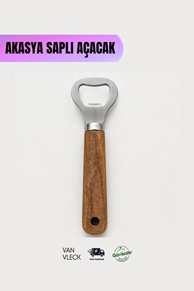 VAN VLECK Akasya Saplı Şişe Açacağı – Dayanıklı Metal Kapak Açıcı, Ergonomik ...