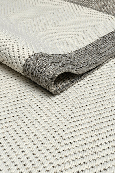 KİLİMİZ TEKSTİL Kolay Temizlenen Yıkanabilir Bordürlü Halı Lux Sisal Plus Öze...