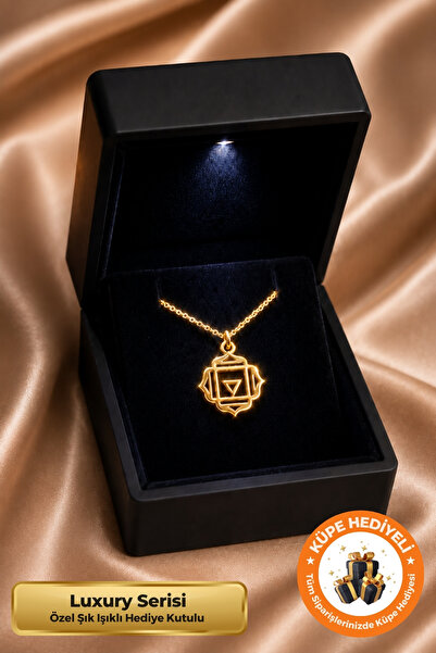 Lucente Jewellery Işıklı Hediye Kutulu Orijinal Kök Çakra 925 Ayar Gümüş Kapl...