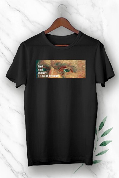 perseusshopping Tricou unisex negru cu imprimeu Vincent Van Gogh