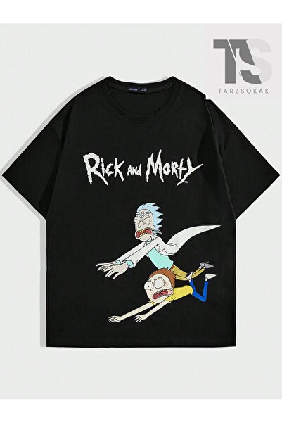 Tarzsokak Rick ve Morty Siyah T-Shirt