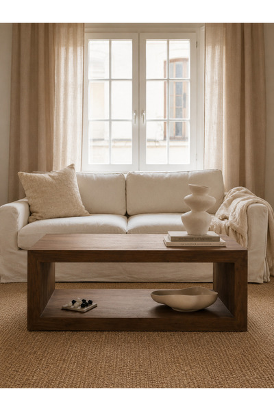 ERİZA Wood, Ceviz Ahşap Modern Yeni Nesil Orta Sehpa