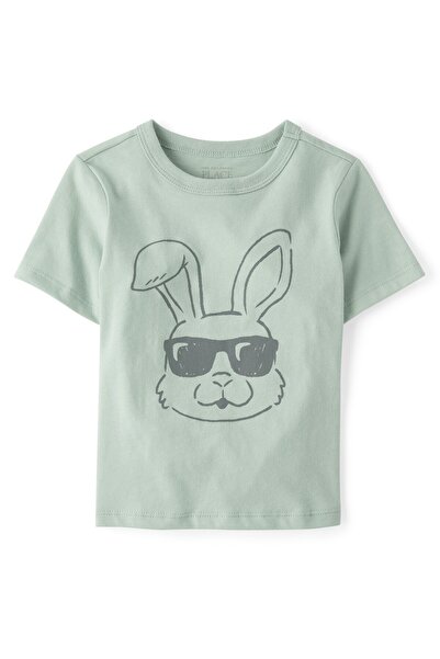 The Children's Place تي شيرت برسومات على شكل نظارات شمسية على شكل أرنب عيد ال...