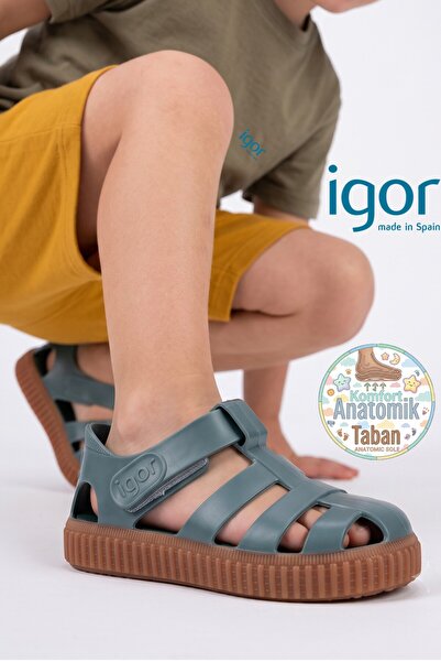 IGOR صنادل فيلكرو للأطفال والرضع S10291 نيكو كاراميلو