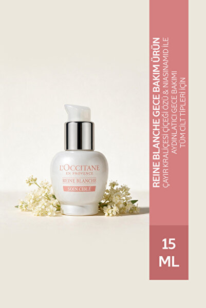 L'Occitane Reine Blanche Gece Bakım Ürünü, Çayır Kraliçesi Çiçeği Özlü, Niasi...
