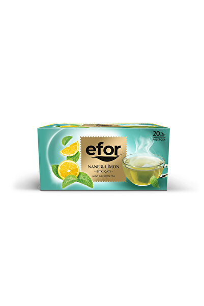 Efor Nane Limon Pardak Poşet Bitki ve Meyve Çayı - 20'li