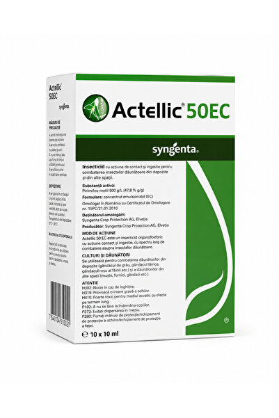 SYNGENTA Insecticid Actellic 50 EC – Daunatori Depozite Cereale – 10ML