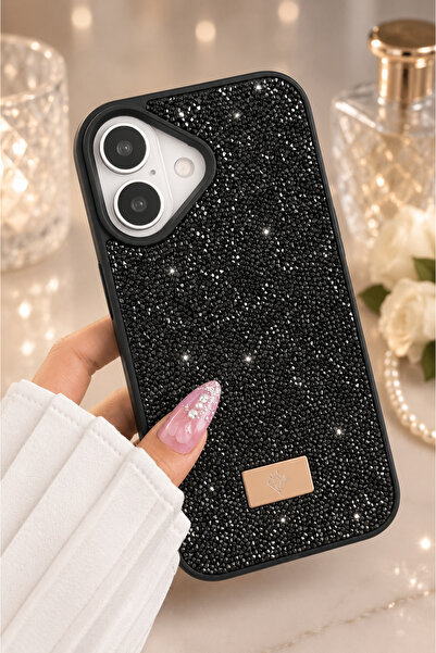 Go Aksesuar Iphone 17 Uyumlu Elmas Tasarımlı Taşlı Işıltılı Parlak Pırlanta K...