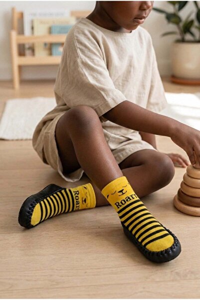 Katia&Bony Children's Moccasin Socks Booties Slippers – Non-Slip Home & Kinde...