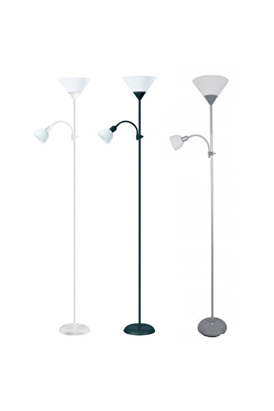 Platinet Lampă de podea PFLF066, E27 și E14, 180 cm - Negru