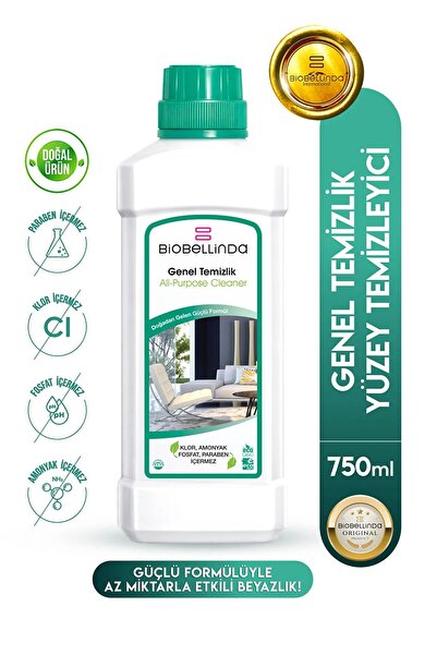 BioBellinda Ultra Konsantre Doğal Genel Temizlik -750 ml Paraben, Klor, Amony...