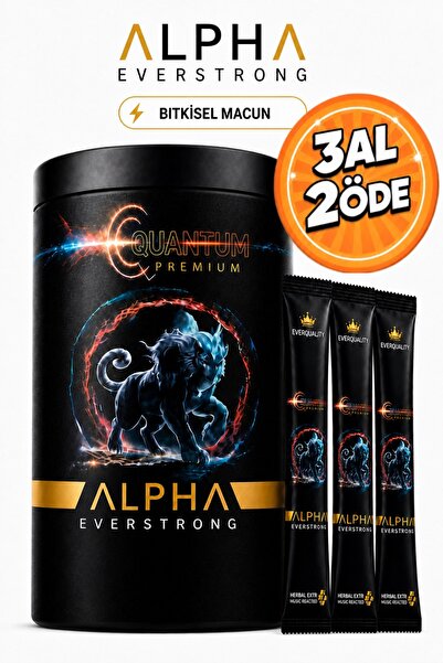 ALPHA EVERSTRONG Çikolatalı Ginseng Atom Güç Alpha Kuantum Premium Bitkisel M...