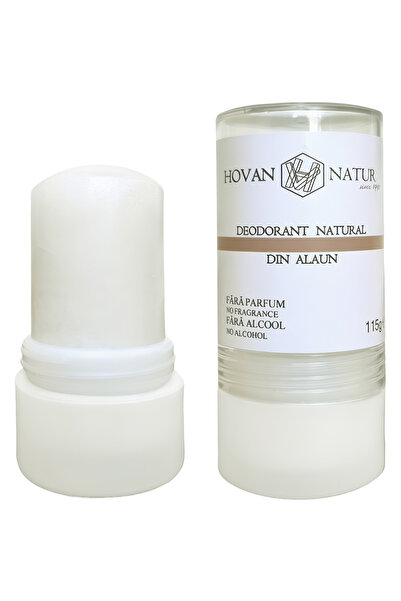Hovan Natur Piatra din Alaun deodorant stick, fara parfum, fara alcool, 115g