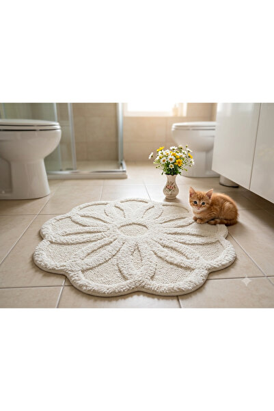 HOMEMOME Round Daisy Mat 100 cm X 100 cm