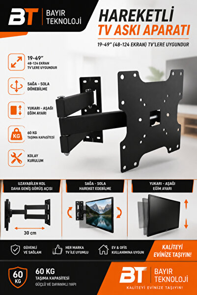 bt bayır teknoloji 19''-22'' 30'' 32'' 40'' 42'' 43''-49'' Inch Inç Led Tv Ha...