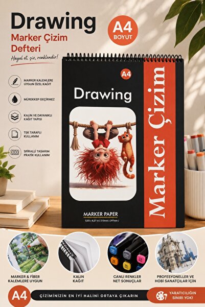 Koala Marker Drawing Pad, Sketchbook, A4 Size