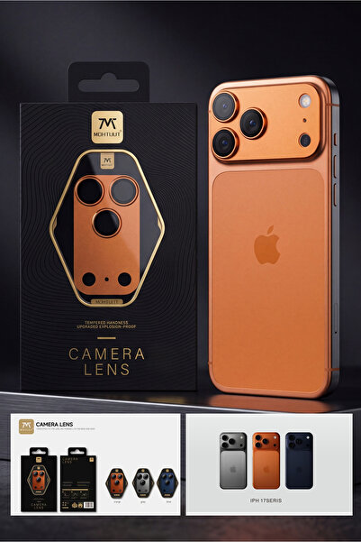 MOHTUUT iPhone 17 Pro Premium Camera Lens Protector - Orange