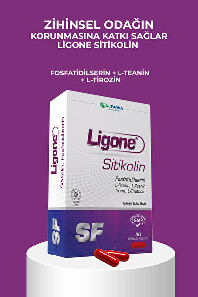 Ligone Sitikolin Fosfatidilserin 30 Bitkisel Kapsül