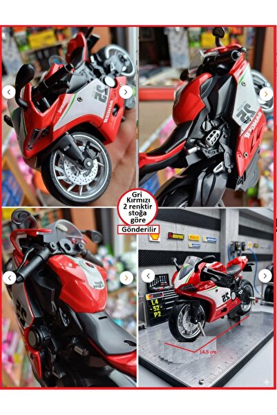 OYUNCAKSAHİLİ Motor Kawasaki Ninja H2 Ducati Motorsiklet Metal ışık Ses Honda...