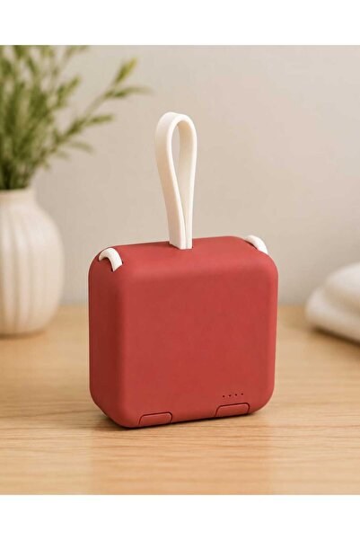 Generic Mini 4000mAh Power Bank with Built-in Type-C and Lightning Cables, Fo...