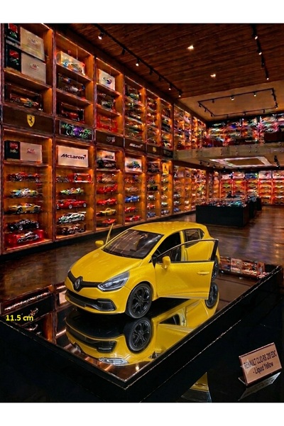 OYUNCAKSAHİLİ Renault Clio Diecast Metal Araba Kapı Acılır Gold Reno Clıo Kol...