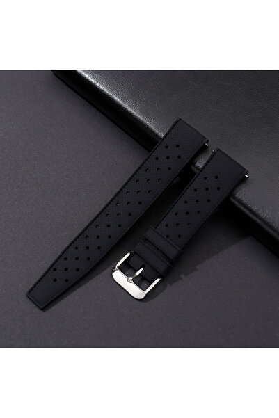Choice 20mm black Silicone Watchbands Quick Release Watch Straps 18mm 20mm 22...