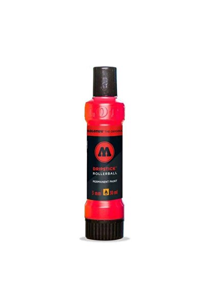 Molotow 862DS Dripstick Permanent Paint Rollerball 3 mm Uç 30 ml Traffic Red ...