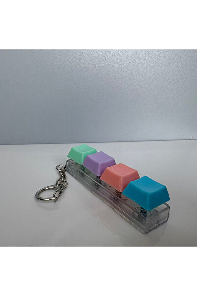 Choice 1pcs color random KeychainToy Press Stress Relief Fidget Button Key Ca...