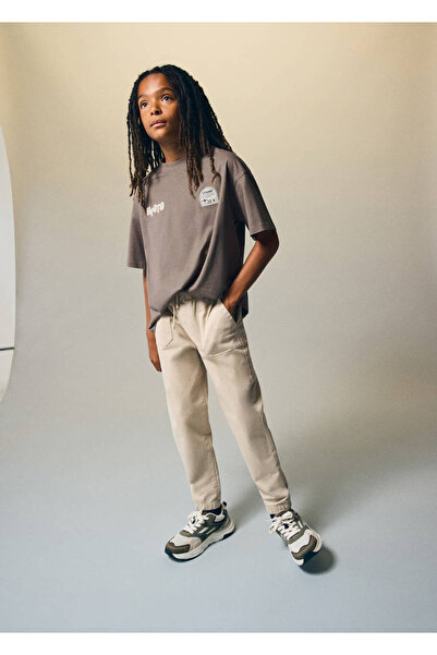 MANGO Kids %100 pamuklu çizimli tişört