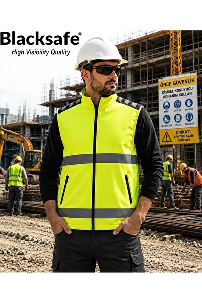 BLACKSAFE GUARD Hi-Vis Softshell Yelek