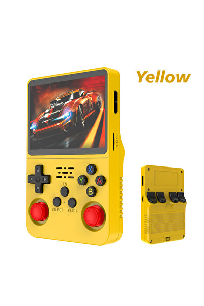 Choice 64G Yellow 128G Retro Handheld Game Console Linux System 3.5Inch IPS S...