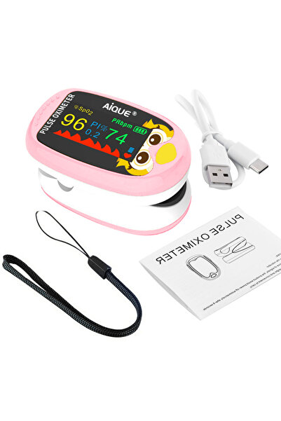 Choice3 Light Pink-owl Rechargeable Child Finger Pulse Oximeter TFT Display S...
