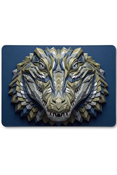 Origamenagerie / Crocodile Edition | 50x50cm Gaming Mousepad - (3mm Kalınlık)
