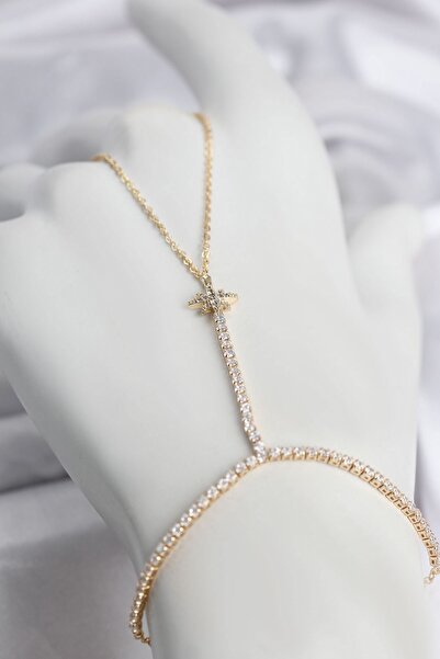 Inure Jewelry النحاس الذهب اللون الزركون حجر القطب نجمة شاميران