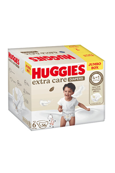 Huggies Huggies Extra Care Size 6 (15+kg) - 56 Diapers Jumbo Box