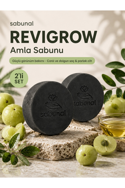 sabunal Revigrow Amla Soap 2 Pieces - Powerful Appearance-Enhancing Natural S...