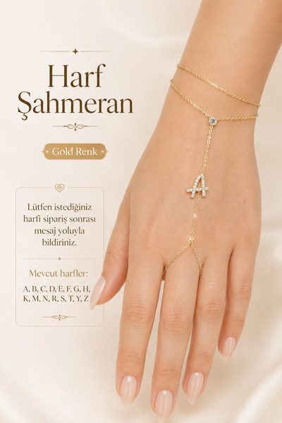 Sacce Scarves&Accessories Zircon Stone Letter Shahmeran Bracelet