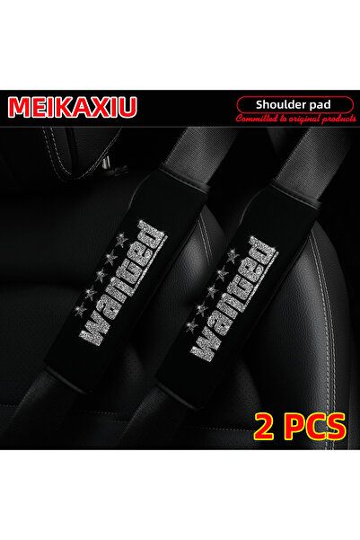 Choice3 Gray 2PCS WANTED: Breathable Fabric Car Shoulder Cover with Safety Be...