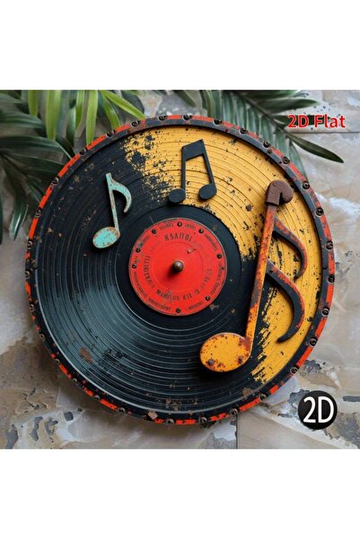 Choice HELLOYOUNG 20x20cm TYA22893-20x20cm "Vintage Vinyl Record Wreath Iron ...