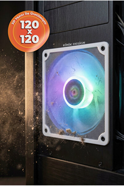 Kınık Tozluk 120x120 mm Beyaz Oyun PC aksesuarı , Masaüstü Bilgisayar Kasası ...