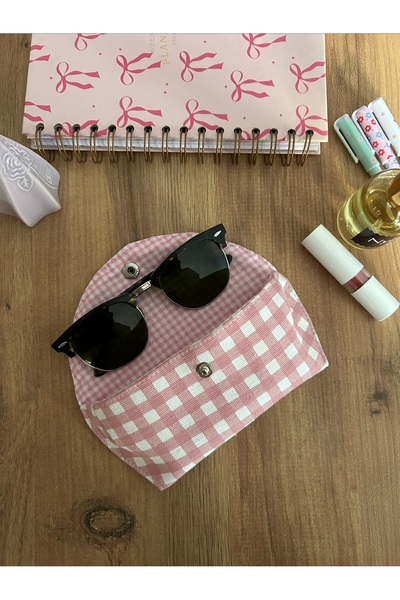 minyaturhayalim Soft pembe geometrik desenli çıtçıtlı astarlı El emeğidir Göz...