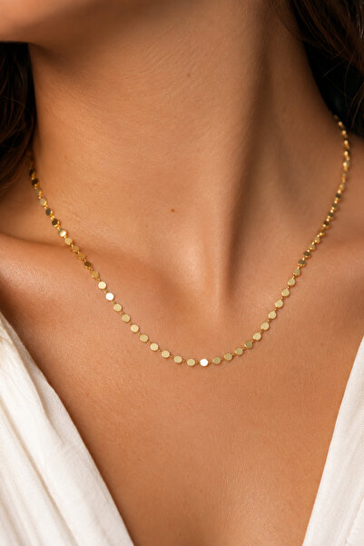 CAXBERN Ezme Model Gold Necklace