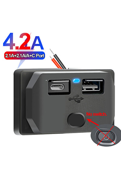 Choice1 USB Type-C 2-4 Ports 12V RV USB Outlet 108W Dual USB C 36W and Dual Q...