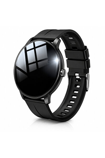 OEM Smartwatch Sport Fitness Tracker , Bratara piele neagra si Silicon, notif...