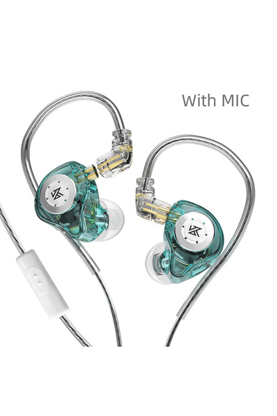 Choice سماعات أذن EDX Pro Cyan MIC KZ EDX PRO IEM ذات الصوت الجهير وسماعات ال...