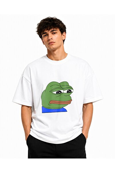 Inscriptie Ουνισέξ Βαμβακερό T-Shirt Υψηλής Ποιότητας  "Θυμωμένος Βάτραχος "